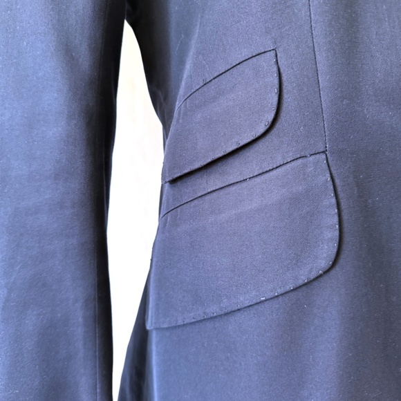 Gianfranco Scotti Navy Blue Blazer Jacket Size 8 / 40 - Picture 4 of 11